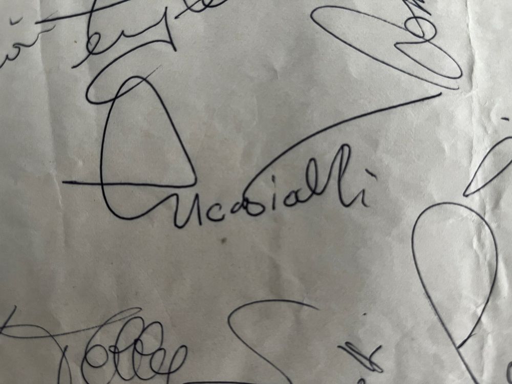 Autographes: Autografi Mancini, Vialli e Sampdoria Scudetto 1990 - 1991 – D'occasion à Zürich par mar_2tjh 2