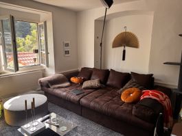 P & B BIGSOFA Lederlook (vegan) Dunkelbraun