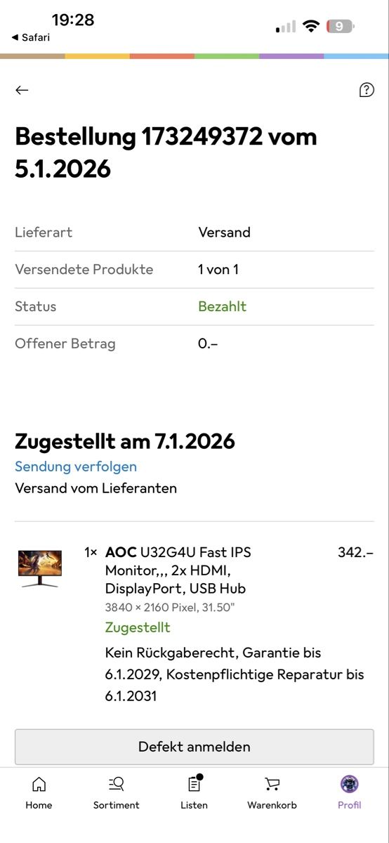 Monitor: AOC 32" Gamingmonitor - Neuwertig – Nuovo (secondo la descrizione) da Therwil venduto da ThomiNYC 5