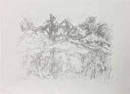 Walter Friedrich Kuhn, alias Kongo. Landschaft, 1965. Litho.