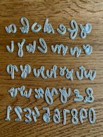 Sunny Studio Die Cutting Set Alphabets & Numbers Script