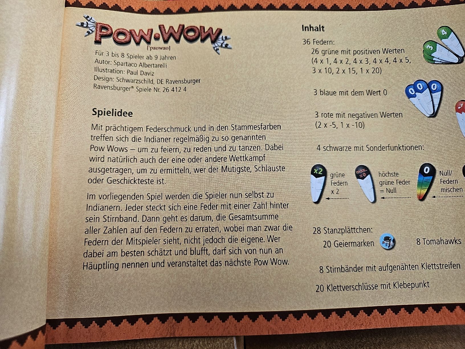 Ravensburger Spiele: Jeu de société Pow-Wow Ravensburger – Gebraucht aus La Joux FR von car_ck96 3