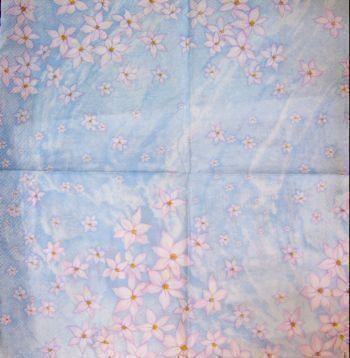 Servietten: Serviette blumenregen (b37) – Neu (gemäss Beschreibung) aus Schlatt TG von kreativ-atelier