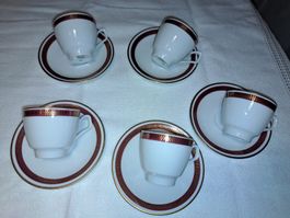  5 Espressotassen mit Unterteller, Vohenstrauss ☕️☕️☕️