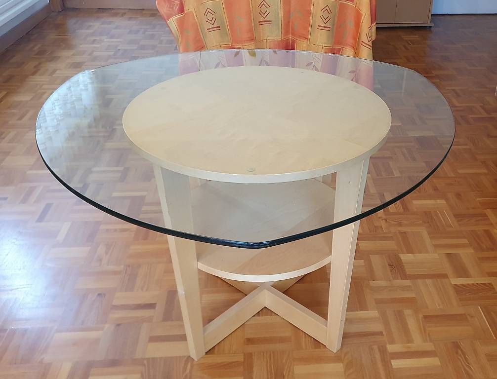 Tavoli: Table de salon, bois/verre – Usato da Givisiez venduto da Capino 1