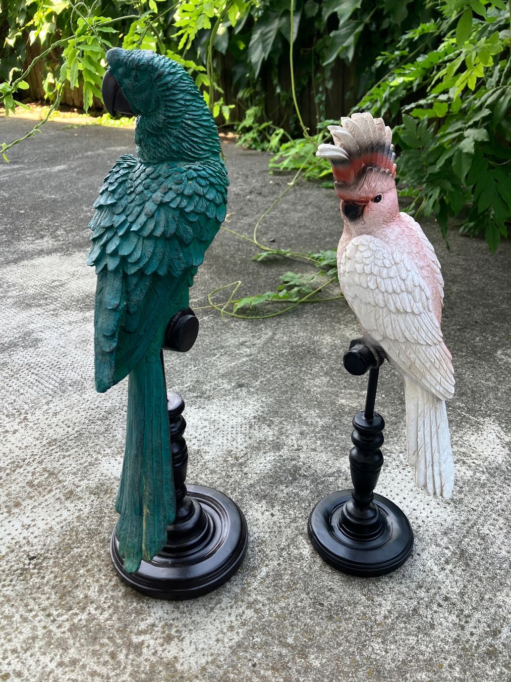 Maisons du monde Statuette: Deko Papageien auf Sockel 2er Set – Usato da Courlevon venduto da Jeorge 2