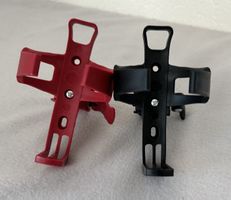 2x Flaschenhalter für Fahrrad / Velo (Rot / Schwarz) – Neu