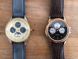 Fossil Uhren 2er Set / BQ - 8488 + BQ 8407 / Water Resistant