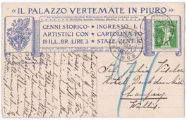 Ab Soglio GR, schön illustrierte AK Piuro (I) Palazzo, 1910