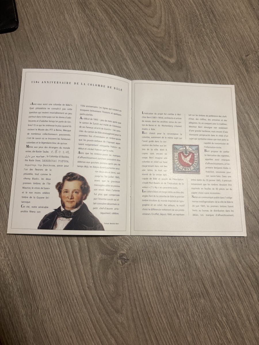 Tutti i francobolli: Souvenir de la Poste "Colombe de Bâle" 1845-1995 – Nuovo (secondo la descrizione) da Giubiasco venduto da cri_mzc6 2
