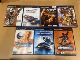 Lot de 7 jeux PlayStation 2 divers, bon état