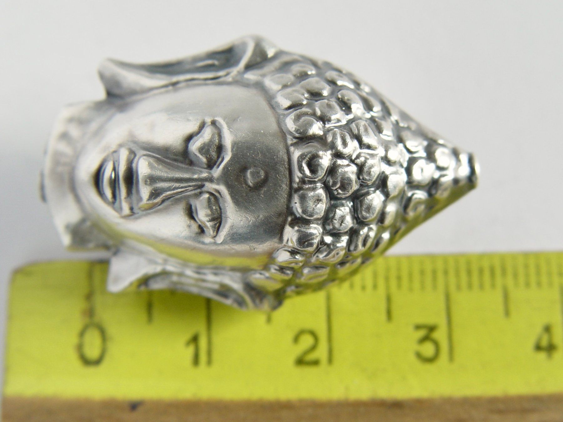 Ciondoli: Silberperle Buddhakopf, Silber 925, fast 5gr – Usato da Henggart venduto da elsternwerk 3