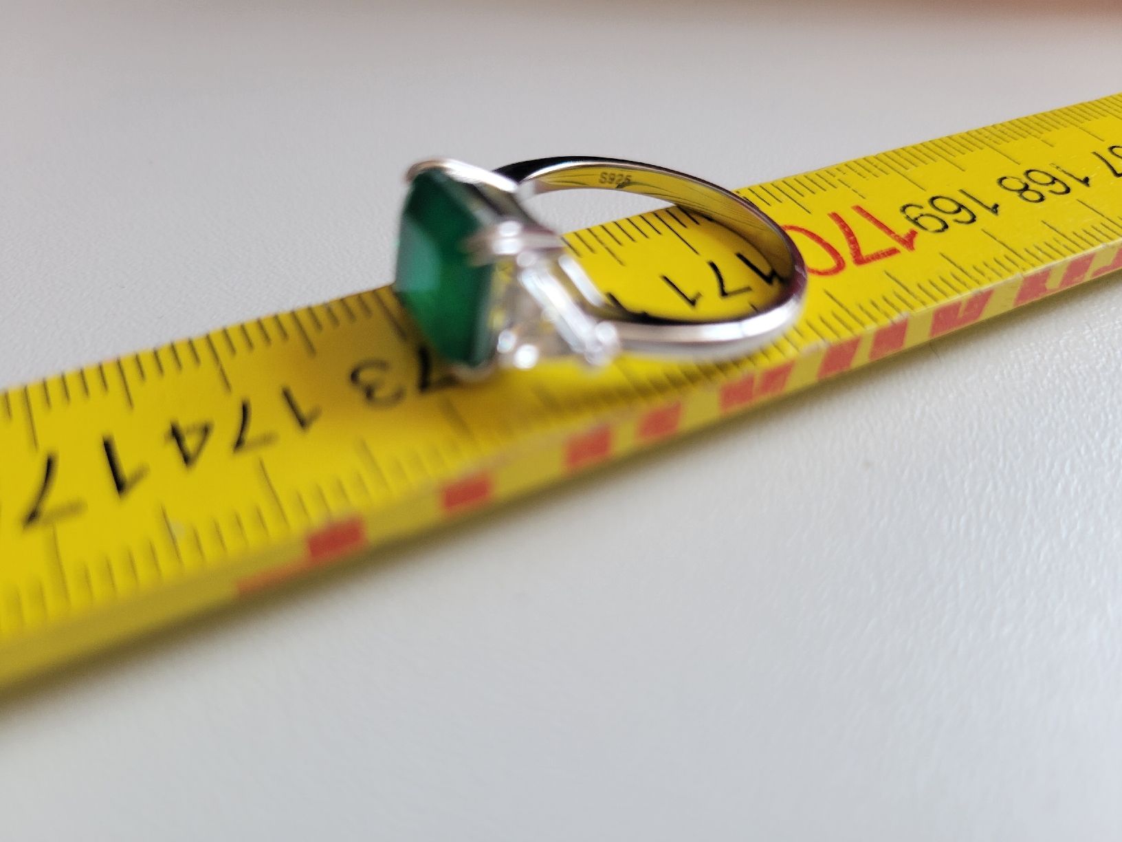 Bagues: Bague Argent 925 & Émeraude (Taille 52) – Neuf (Voir description) à Bernex par Dariafr 2