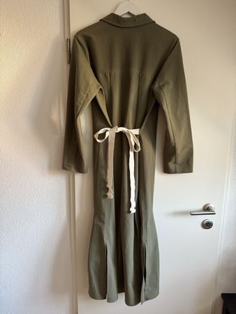 COS dress, midi length, green khaki, size M