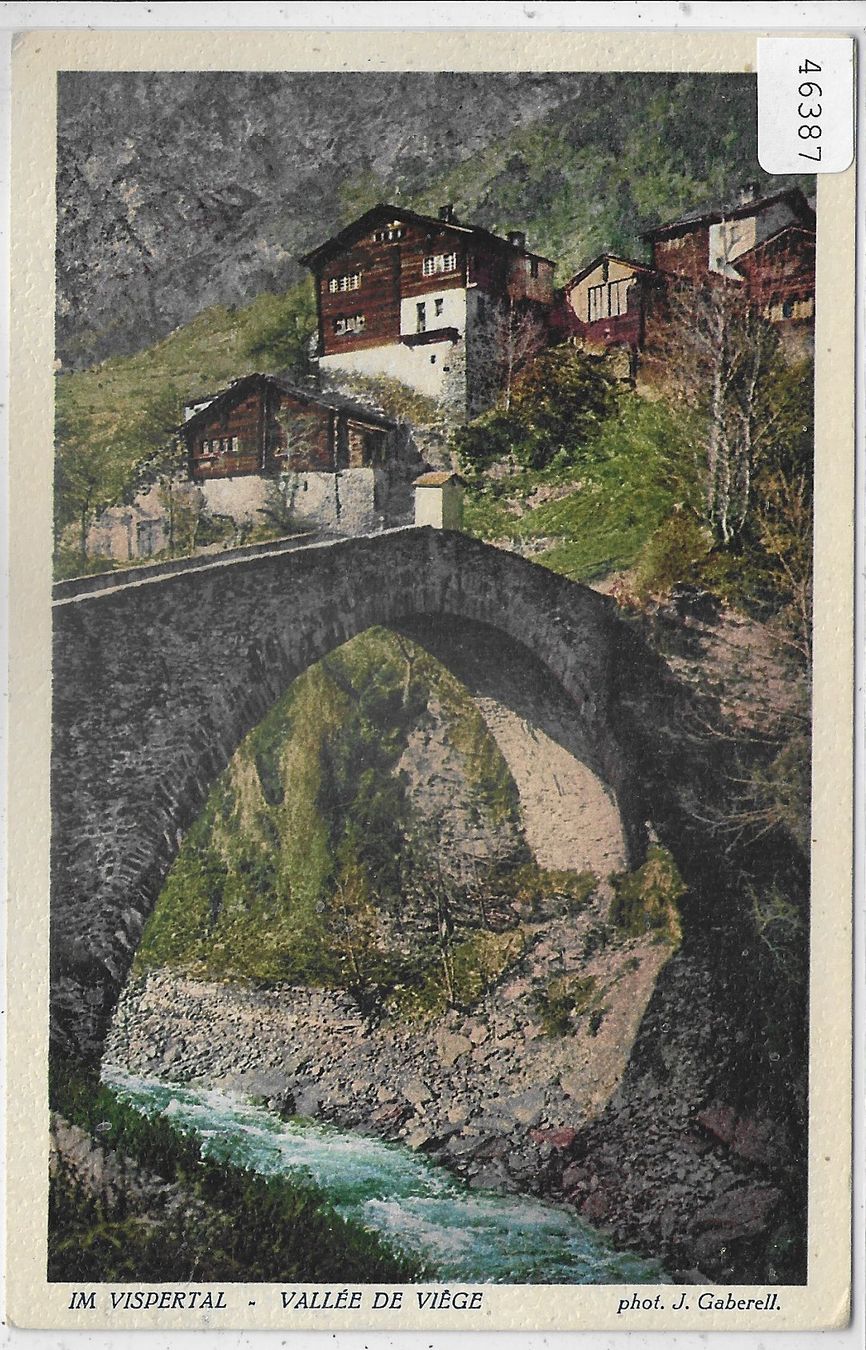 Cartoline postali: Im Vispertal - Vallee de Viege - Litho – Usato da Ettingen venduto da Kartenplanet