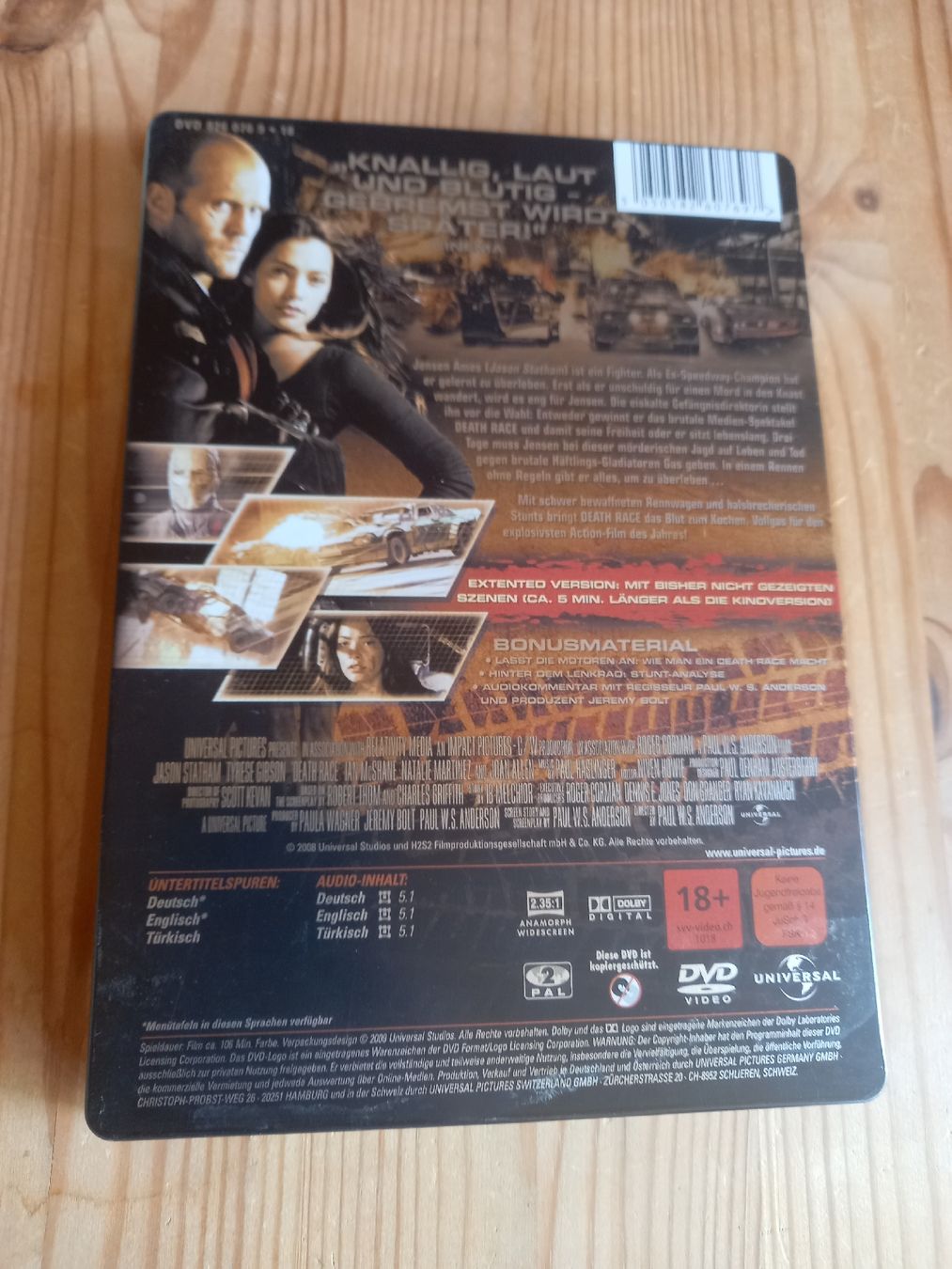 Tutti i DVDs: Death Race DVD  – Usato da Langenthal venduto da noa_9wcy 1
