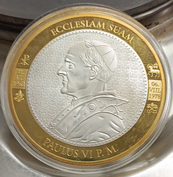 Papst Franziskus Medaille Aus 925 Sterling Silber - Schutzheiligen Kollektion