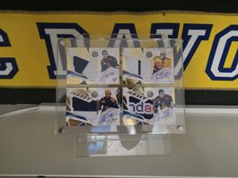 4 mal Signed Jersey HC Davos Sportzoo im Magnethalter