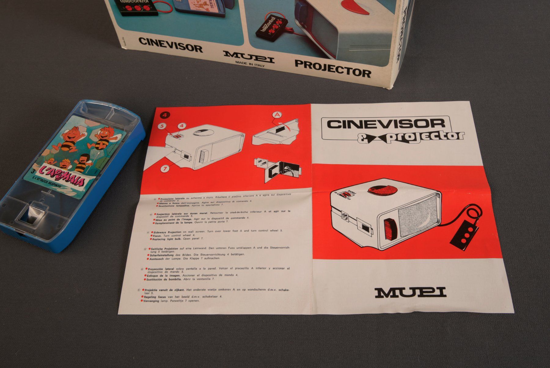 Giocattoli: Cinevisor & Projektor von Muti 70er Jahre – Nuovo e nell'imballaggio originale da Basel venduto da Danlah 3