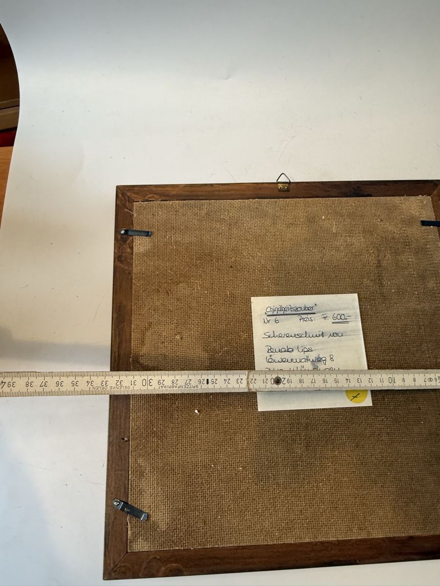 Grafica & Litografie: Original Scherenschnitt Chindheitszauber Lips 1964 – Usato da Grenchen venduto da swiss.antiques 7