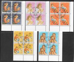 Viererblockserie Pro Juventute 1987 J302-J306 ET 24.11.1987