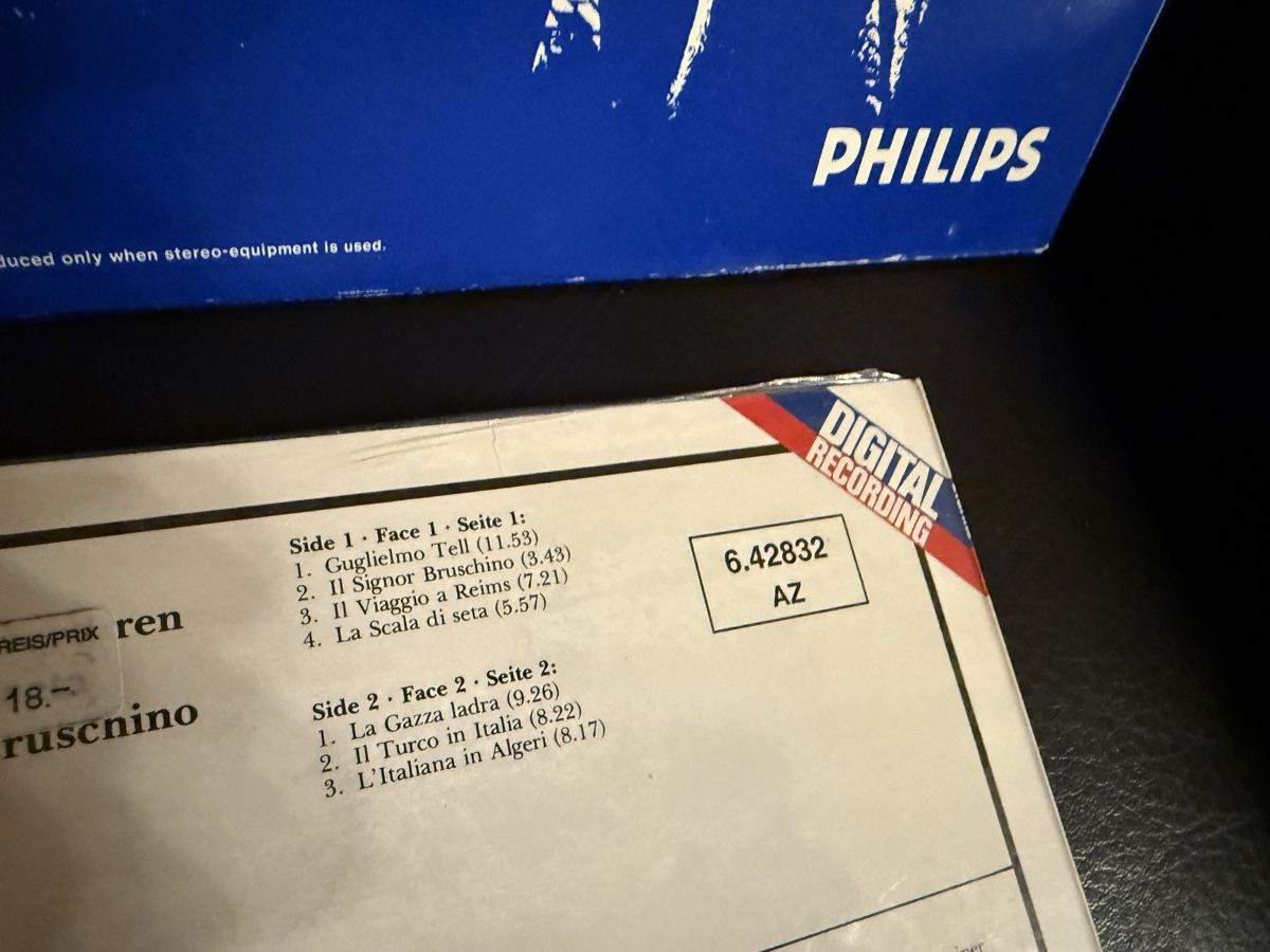 Dischi in vinile: 4 Schallplatten - Karel de Wolf. Rossini. Ekseptional – Usato da Goldach venduto da Messerguru 6