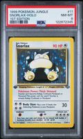 1999 Pokemon Jungle 1st Edition Holo Snorlax #11 PSA 8 NM-MT