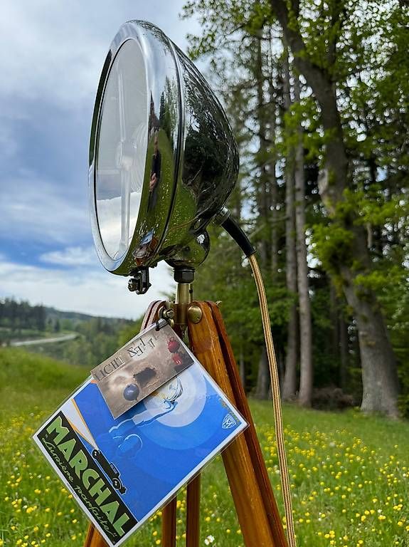 Lampen: Ständerlampe, Stehleuchte, Oldtimer, Scheinwerfer, Marchal – Gebraucht aus Walzenhausen von energieberaten 1