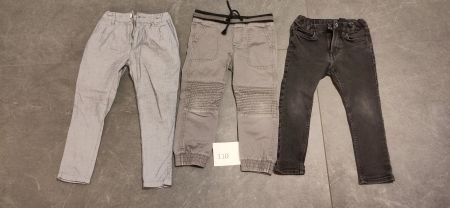 3 Hosen Paket lang,  Gr. 110, guter Zustand