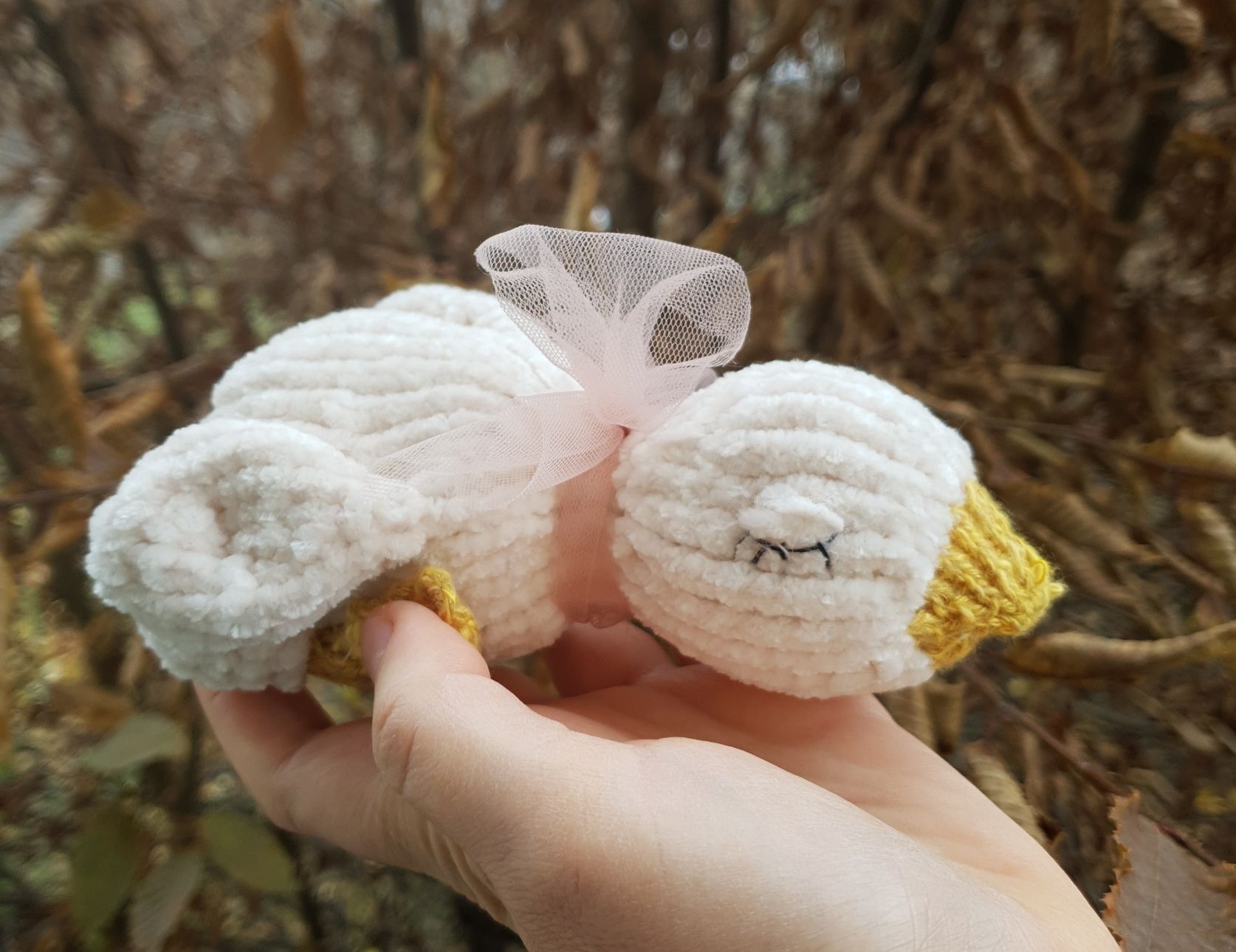 Tutte le decorazioni: Handgestrickten Gans OOAK Dekor circa 16 cm – Nuovo (secondo la descrizione) da Gelterkinden venduto da Macrameed