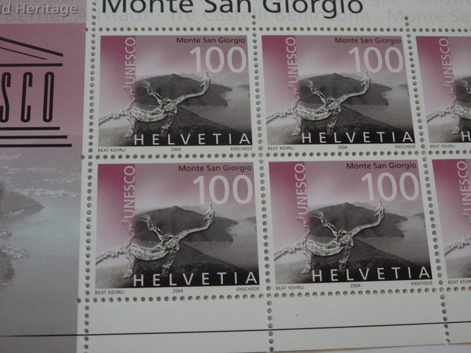 Tutti i francobolli: 2004, KLEINBOGEN UNESCO MONTE SAN GIORGIO, POSTFRISCH – Nuovo (secondo la descrizione) da Eschenbach SG venduto da eDaisy 1