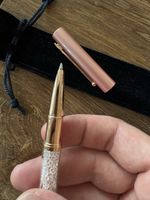 Original Swarovski Crystalline Kugelschreiber Rosa / Roségol