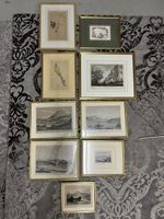 Gerahmte Landschafts-Stiche, diverse Motive, Top! (52)