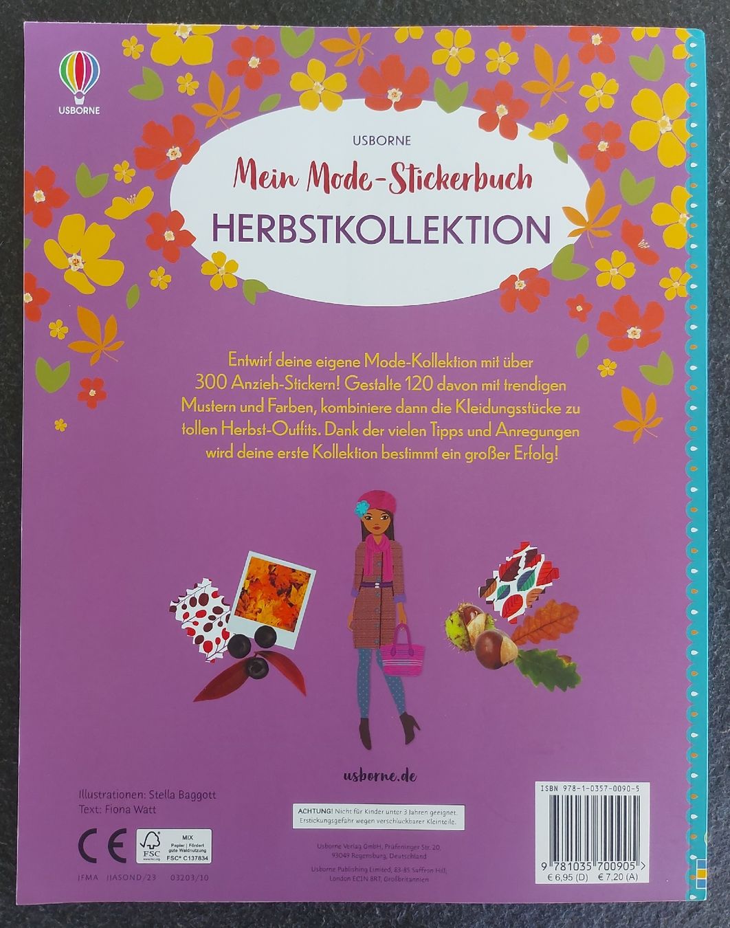 Libri: Usborne Herbst Mode Stickerbuch – Nuovo (secondo la descrizione) da Langenthal venduto da zelgaz 1