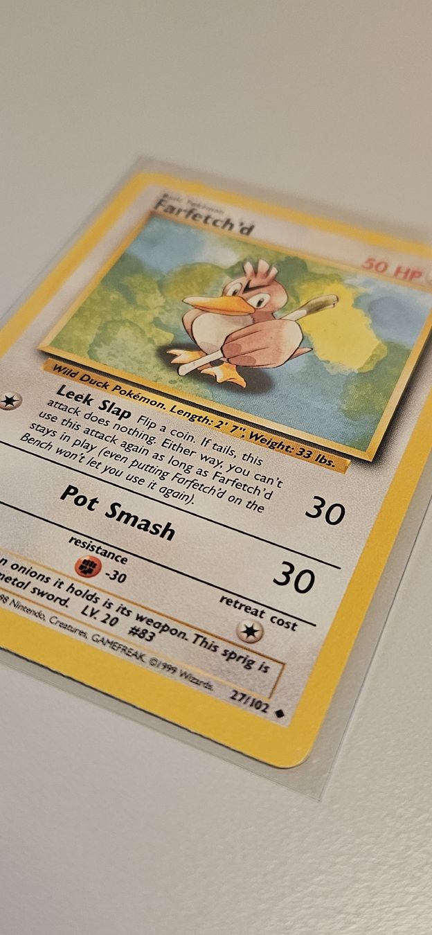 Pokémon Carte collezionabili: Farfetch'd 27/102 ENG Base Set – Usato da Belp venduto da Ginus85 4