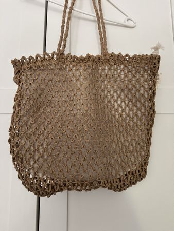 Tasche geflochten braun mit Innentasche neuwertig