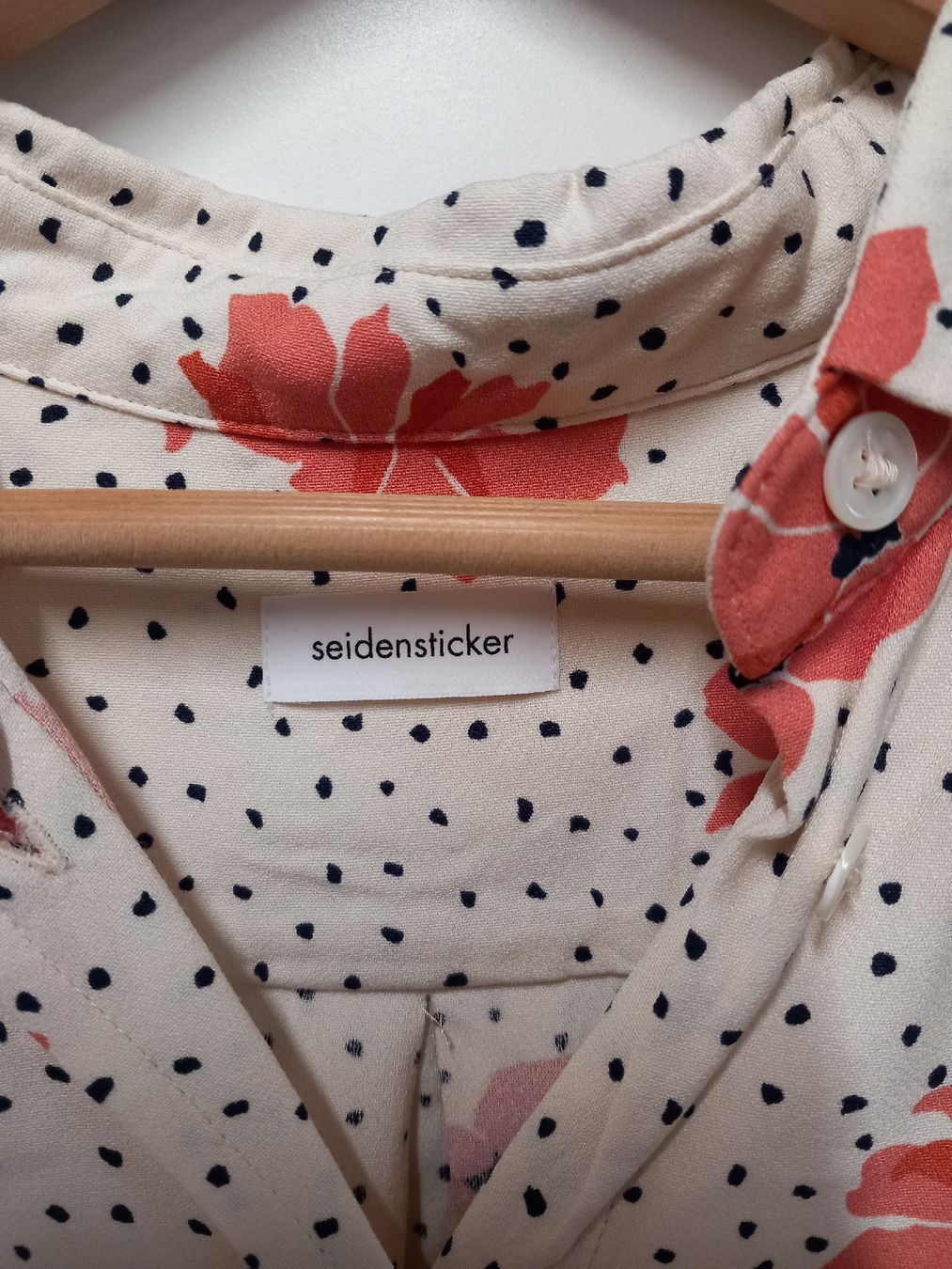 Camicette: Seidensticker Bluse Mohnblumen Gr.36 – Usato da Gwatt (Thun) venduto da umwelt-brocki 1