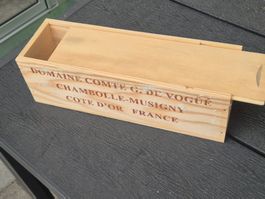 Weinkiste 1er mit Schiebedeckel 32.5x10.2x10.2cm