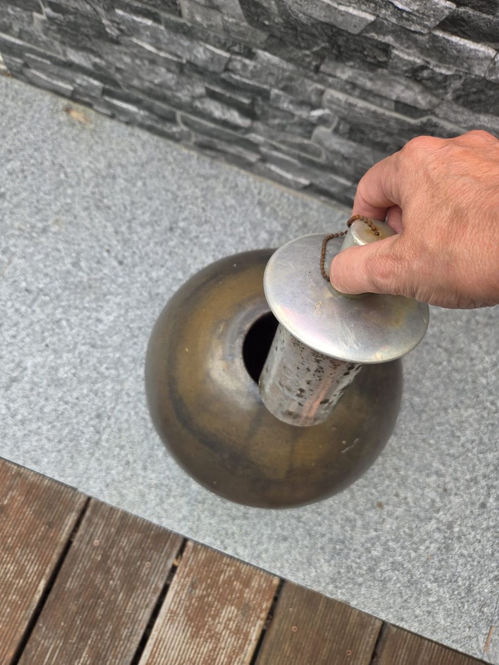 Lampade: Kugelförmig Petroleum-Lampe – Usato da Rodersdorf venduto da rolli07 2