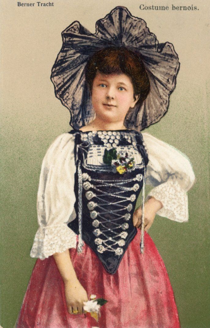Cartoline postali: Bernerin  BE   -    Berner-Tracht – Usato da Brig venduto da Valcards54