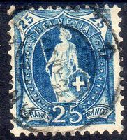 STEHENDE HELVETIA 25 RP 73D ERHALT SIEHE SCAN - H59