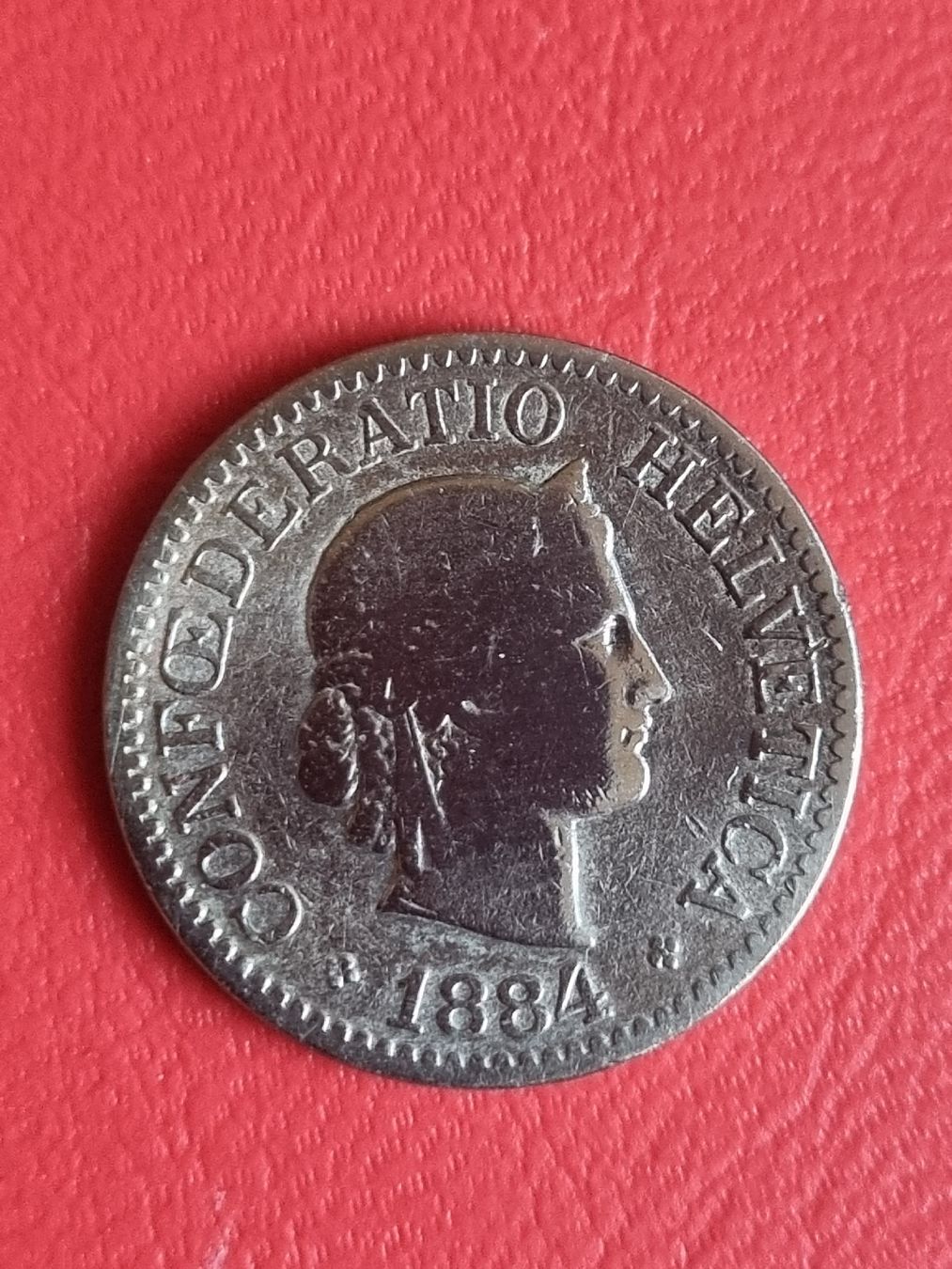 Alle Münzen: 10 RAPPEN - SCHWEIZ - JAHR 1884 – Gebraucht aus Heimenschwand von rog_p7h9