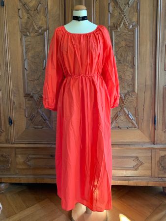 100% Baumwolle Maxikleid Zustand: Neu Gr. L Farbe:Rot/Orange