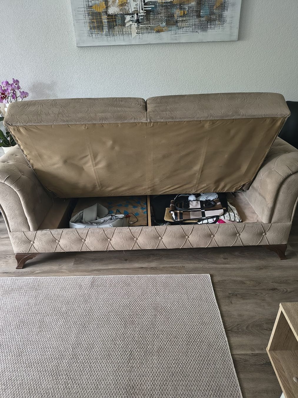 Sofas: Bettsofa mit Verstaukasten, schmutzabweisend – Gebraucht aus Wangen b. Olten von Insignia100 1