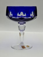 Nachtmann Champagner Dessertschale aus kobalt Kristallglas