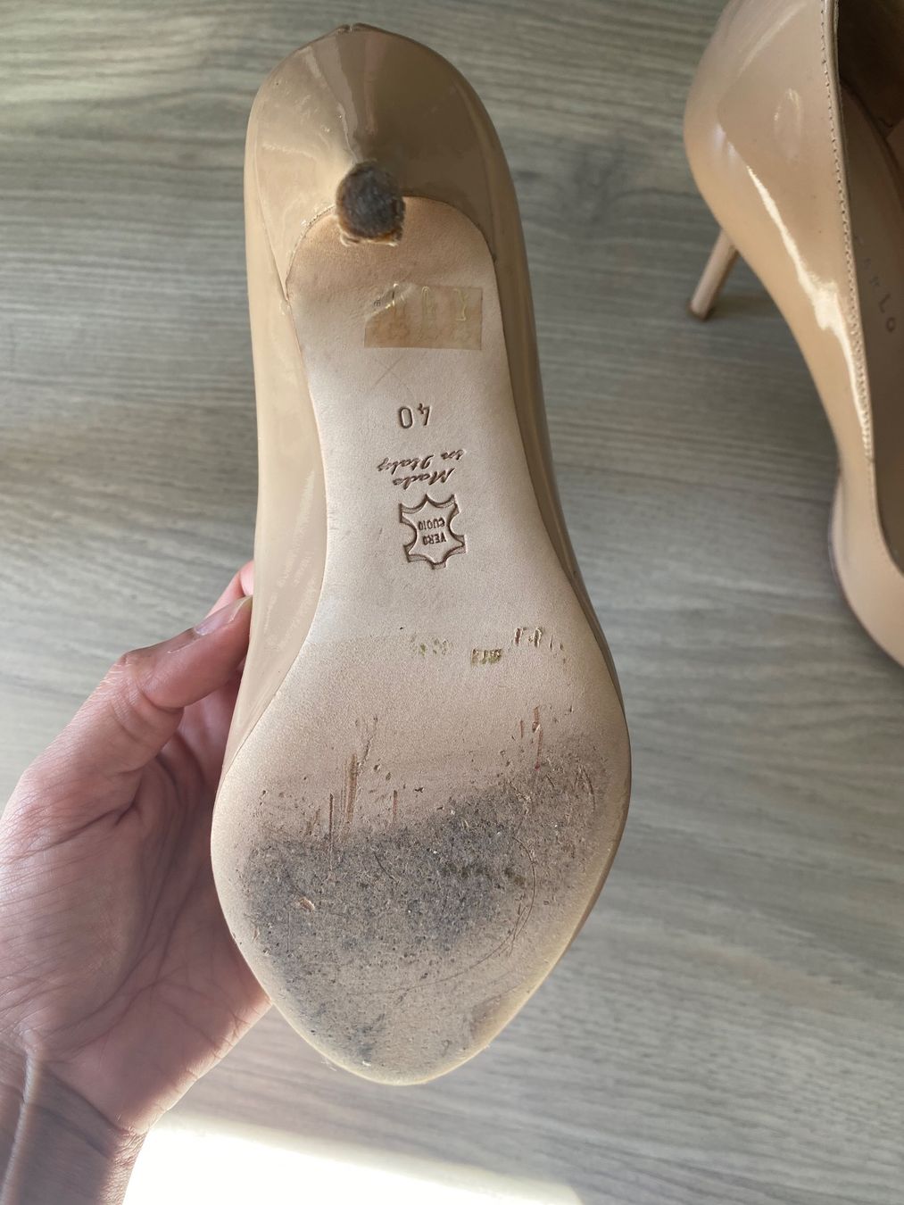 Scarpe da donna: Chaussures à talon en cuir – Usato da Lausanne venduto da Mlle-Artemis 5