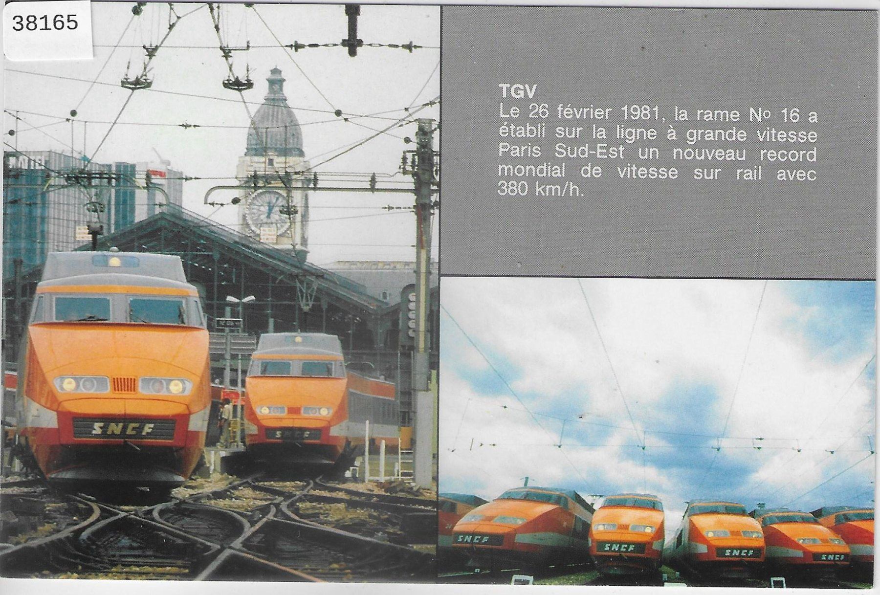 Cartes postales: TGV - Depot Paris – D'occasion à Ettingen par Kartenplanet