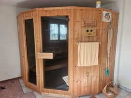 Finnische Sauna aus Massivholz-Marke Knüllwald