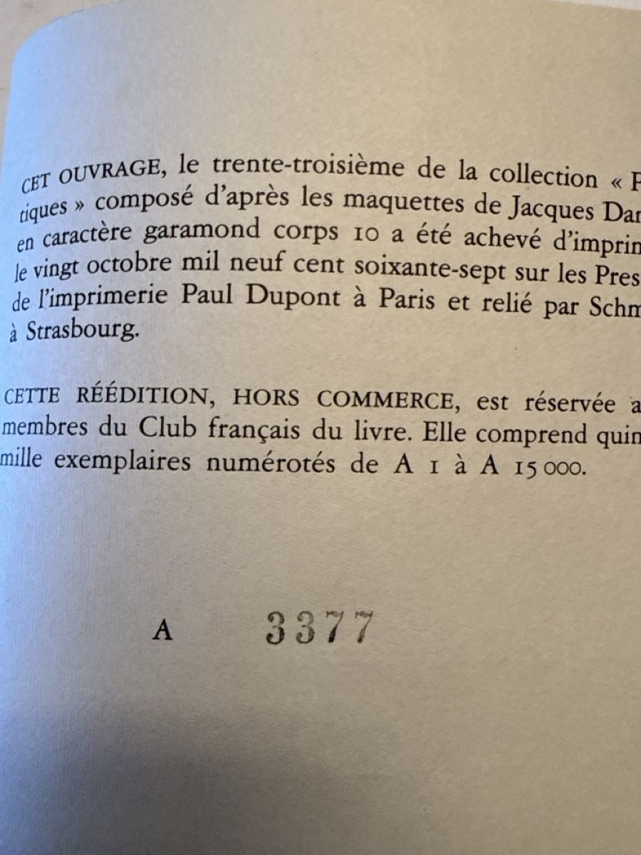 Libri: La République de PLATON. 1967 – Usato da Schmitten FR venduto da Hohezelg 2