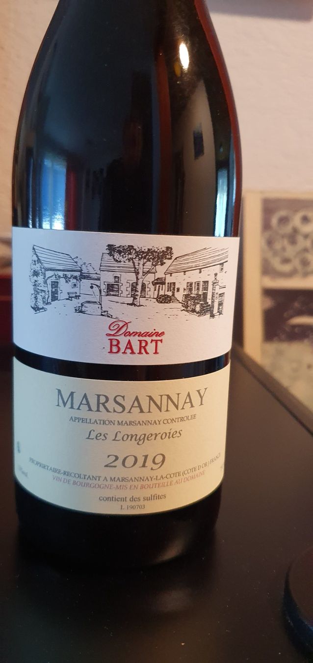 Vino: MARSANNAY 2019 DOMAINE BART – Nuovo e nell'imballaggio originale da Lenzburg venduto da Reto013 2